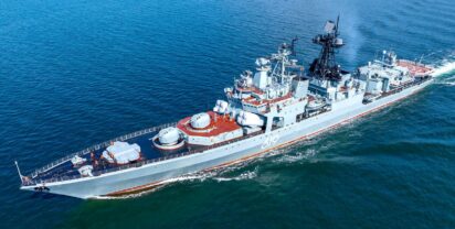 Foto: Russischer U-Jagd-Zerstörer "Severomorsk" der Udaloy-Klasse. Michael Nitz