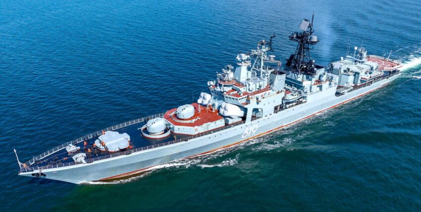 Photo: Russian submarine destroyer "Severomorsk" of the Udaloy class. Michael Nitz