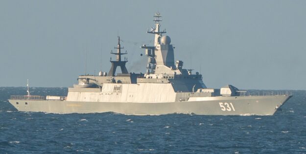 Foto: Fregatte RFS Soobrazitelniy (531) nahe der Insel Fehmarn. Michael Nitz, Naval Press Service