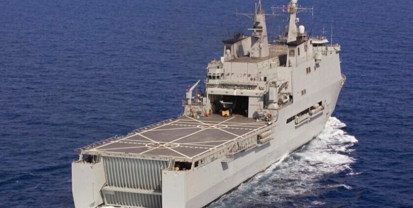 Amphibious dock landing ship CASTILLA of the Spanish Navy Photo: Armada Española