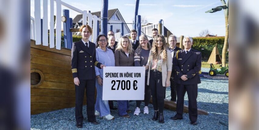 Foto: Spendencheckübergabe Kinderhospiz Nachschub und Transportstaffel, Hunold