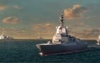 Photo: The AN/SPY-7 radar system, shown here on a Japanese ASEV-class warship (concept image). Lockheed Martin