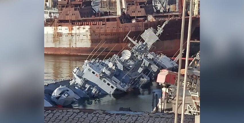 ukr-hetman_sag-twitter_granger „Hetman Sahaidatschnyj“ nach der Selbstversenkung, Foto: Олександр Ліпатніков - Eigenes Werk (Wikipedia)