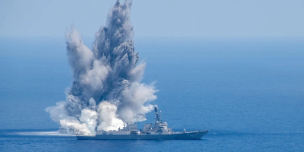 Ansprengung USS Ted Stevens vor der Küste Floridas. Foto: US-Navy