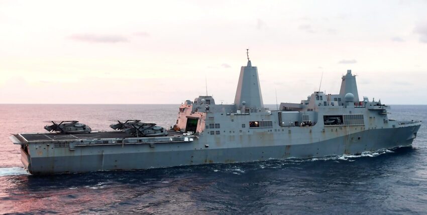 Northern Coasts 2023 vor den Küsten Lettlands und Estlands: USS "Mesa Verde". Foto: US Marine Corps