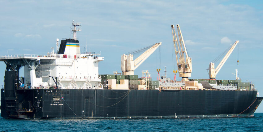 Maritime Prepositioning Ship USNS Sgt. William R. Button (T-AK 3012). Photo: U.S. Navy/K.Gardner